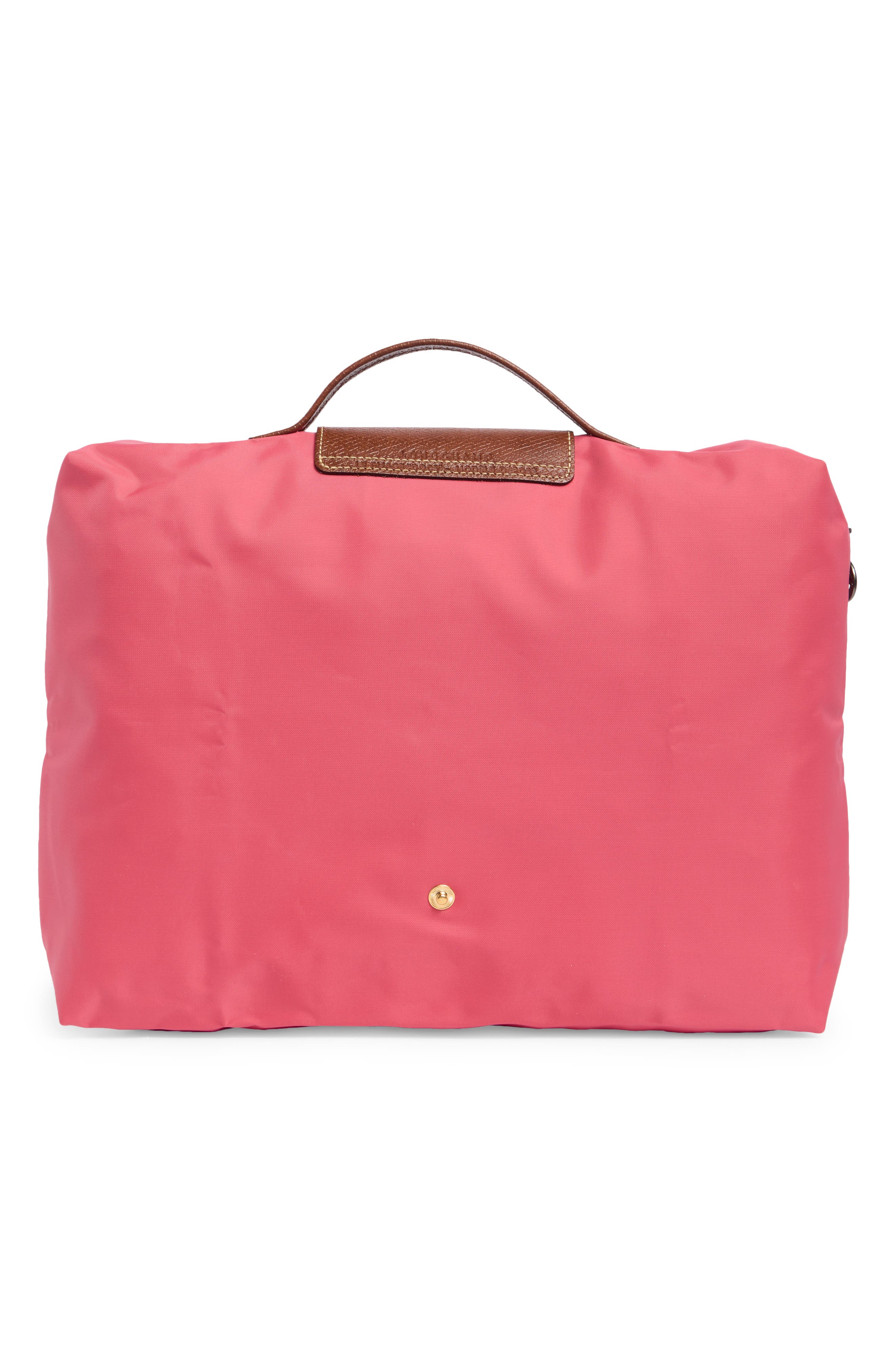 Longchamp Le Pliage Top Handle Document Holder Bag, Alternate, color, Flowers