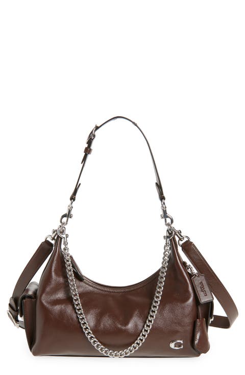 Juliet 30 Glazed Leather Pocket Bag