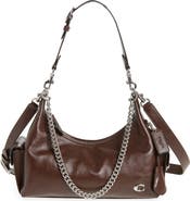 COACH Juliet 30 Glazed Leather Pocket Bag