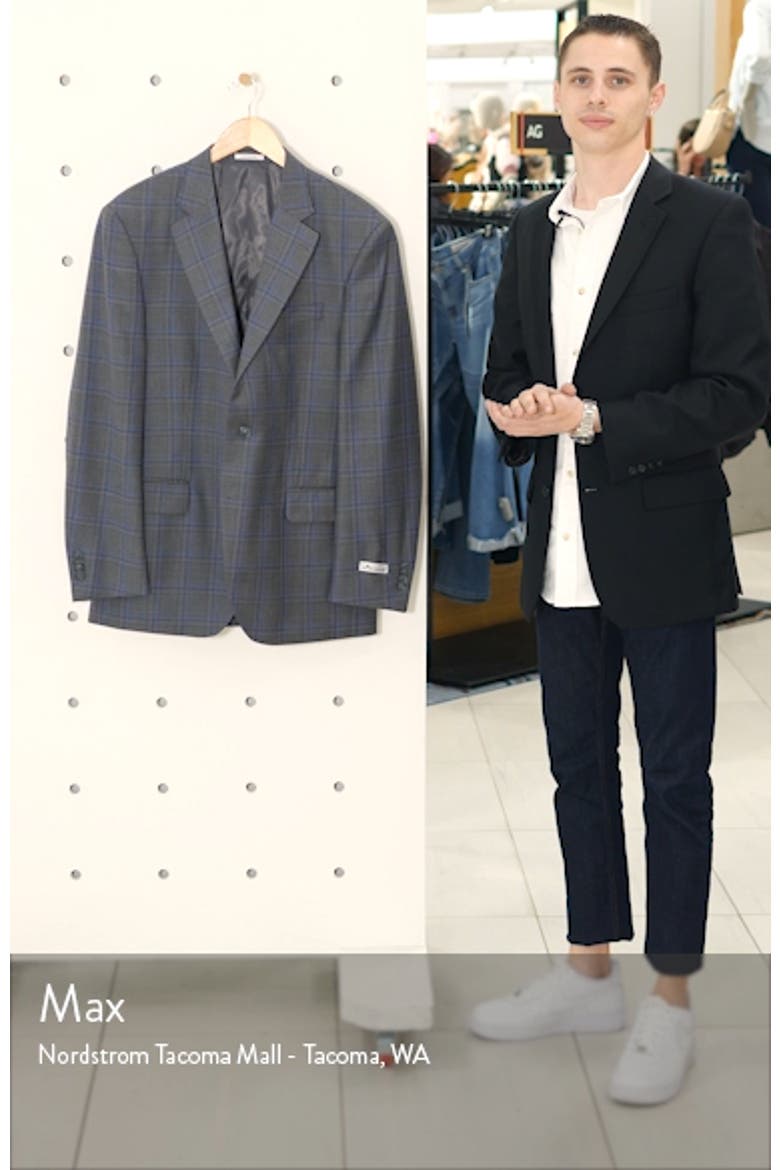 Classic Fit Grey Plaid Sport Coat video