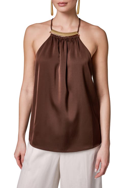 Sleeveless Satin Top