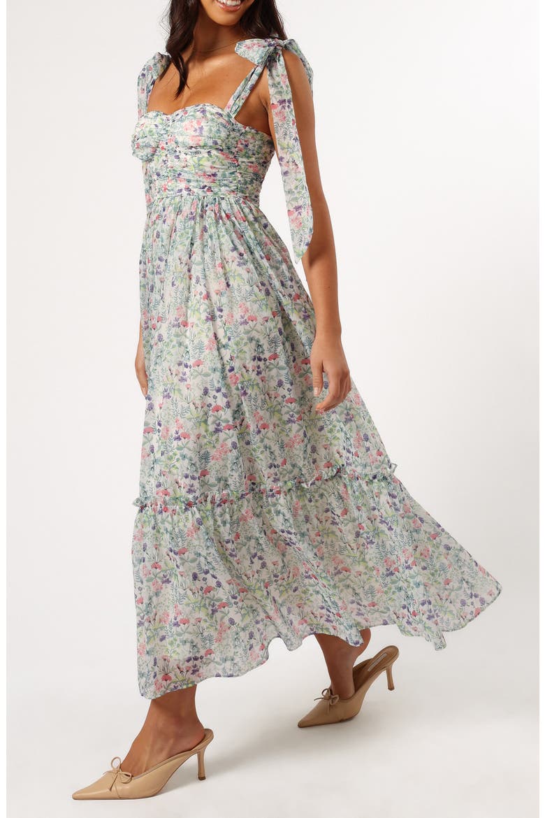 maxi dress with bow straps Bow Tie Shoulder Strap Maxi Dress Fabjetsetter Fashion Boutique