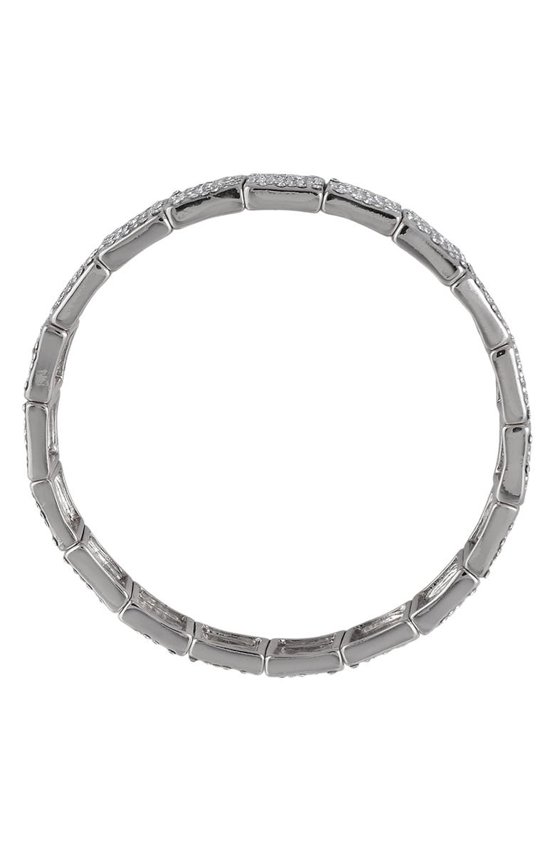 Laundry by Shelli Segal Pavé Crystal Stretch Bracelet, Alternate, color, 