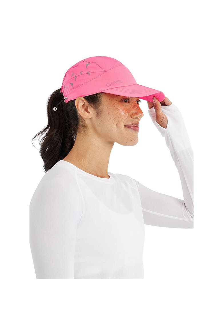 Foldable Ra Cap, Alternate, color, Neon Pink
