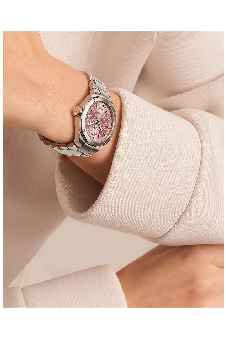 Riviera 10675 Automatic Bracelet Watch, 33mm, Alternate, color, PINK
