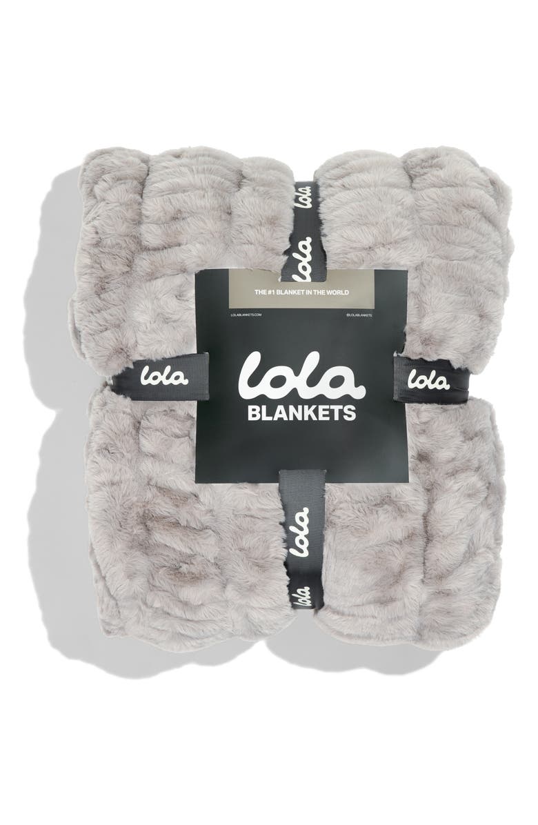 LOLA BLANKETS Original Throw Blanket, Alternate, color, Silver Linings