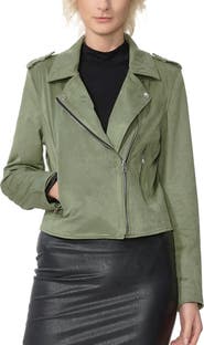 Kimi & Kai Willa Faux Suede Moto Jacket