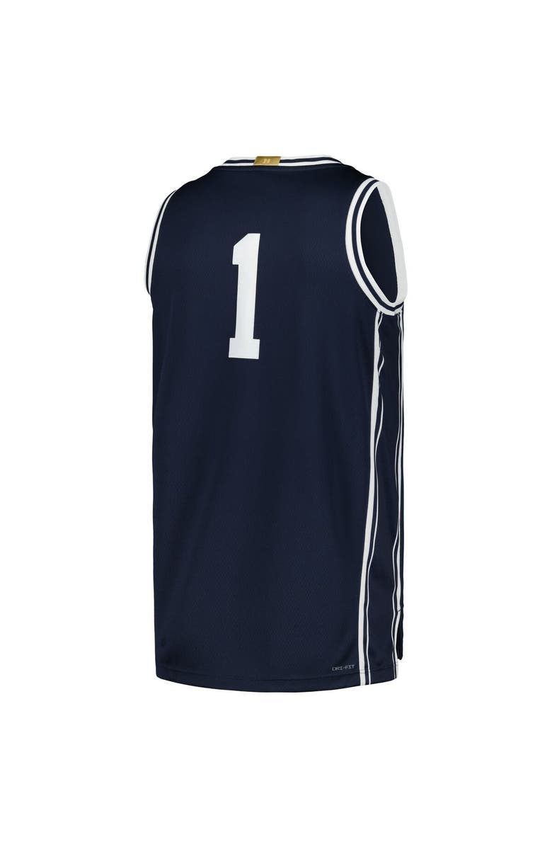 Nike Men's Nike #1 Navy Duke Blue Devils Limited Authentic Jersey, Alternate, color, 