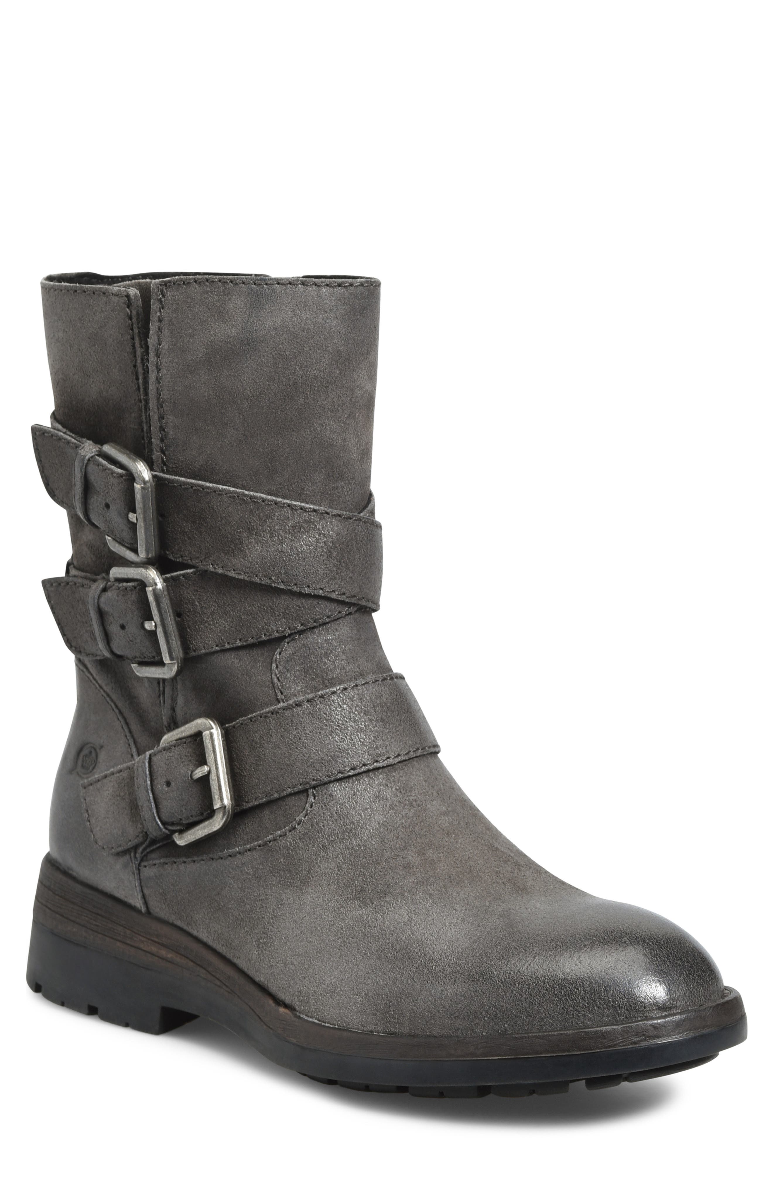 Mayne Bootie, Main, color, DARK GREY DISTRESSED LEATHER