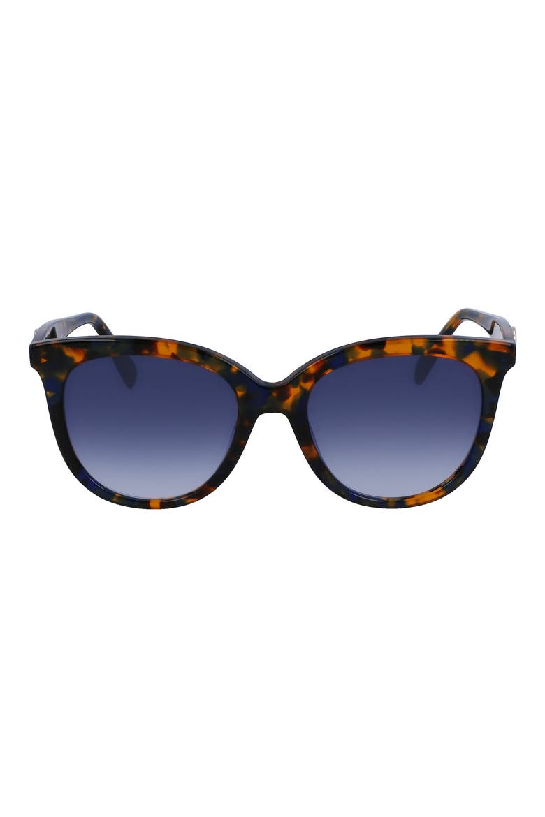54mm Gradient Tea Cup Sunglasses, Main, color, HAVANA BLUE