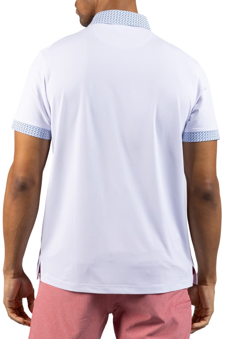 Micro Perforated Performance Polo, Alternate, color, WHITE
