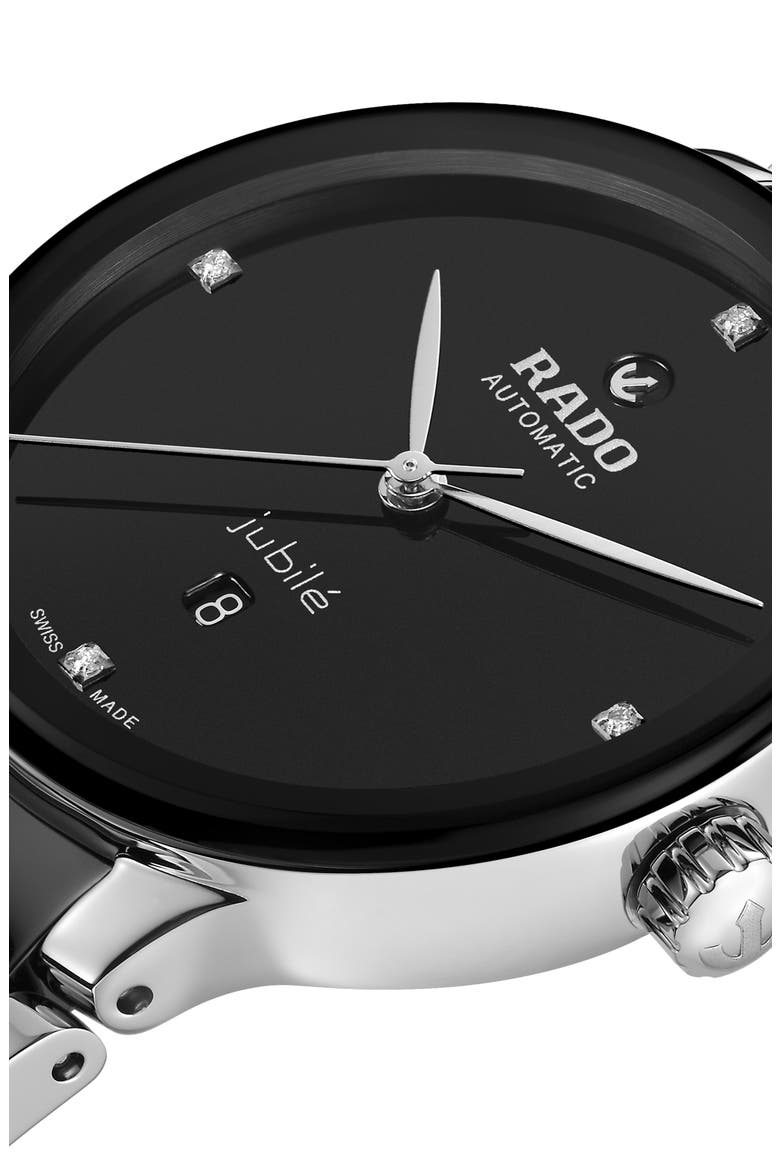 Centrix Diamond Bracelet Watch, 30.5mm, Alternate, color, BLACK