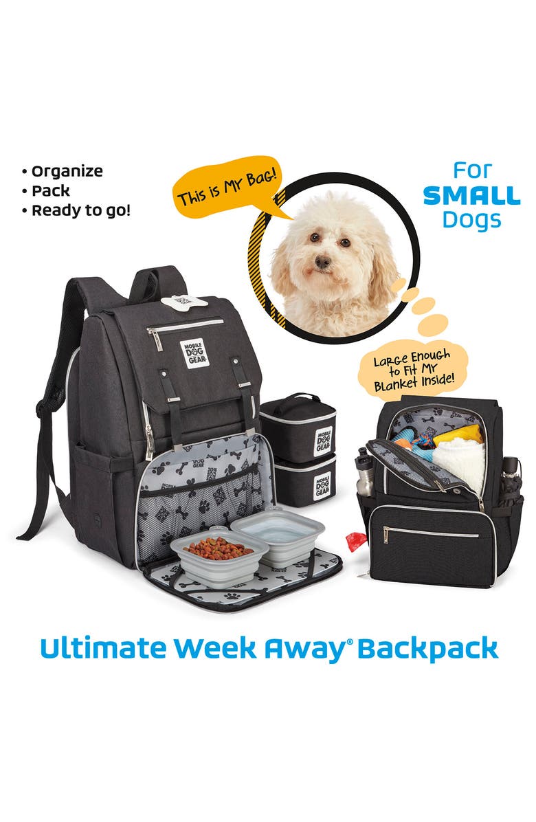 MOBILE DOG GEAR Ultimate Week Away Backpack - Black, Alternate, color, 