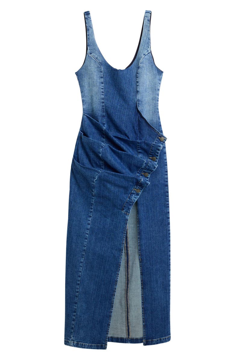 Desigual Sleeveless Denim Dress, Alternate, color, Medium Blue