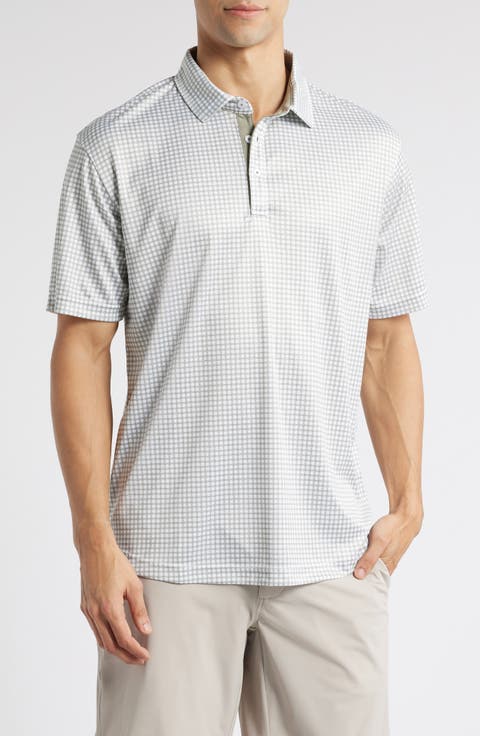 Tanner Diamond Print Golf Polo