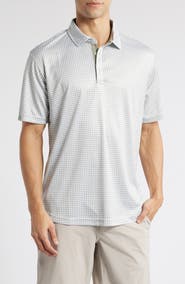 Swannies Tanner Geo Print Performance Golf Polo