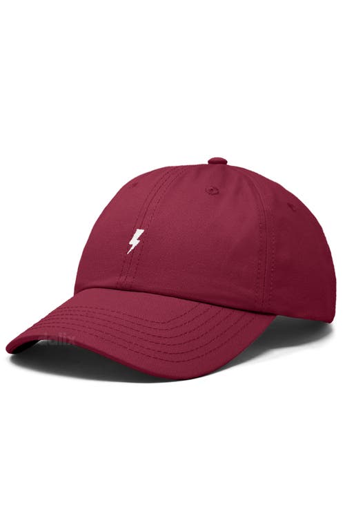 Dalix Lil Bolt Dad Cap In Burgundy