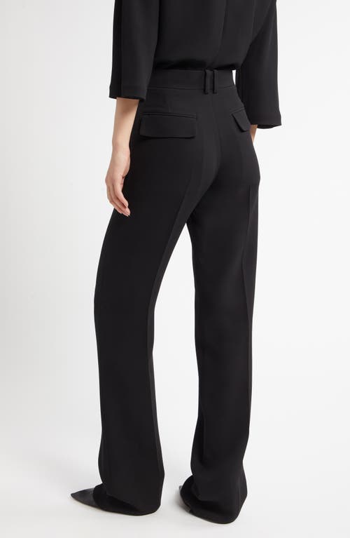 Shop The Row Selvie Silk Straight Leg Pants In Black