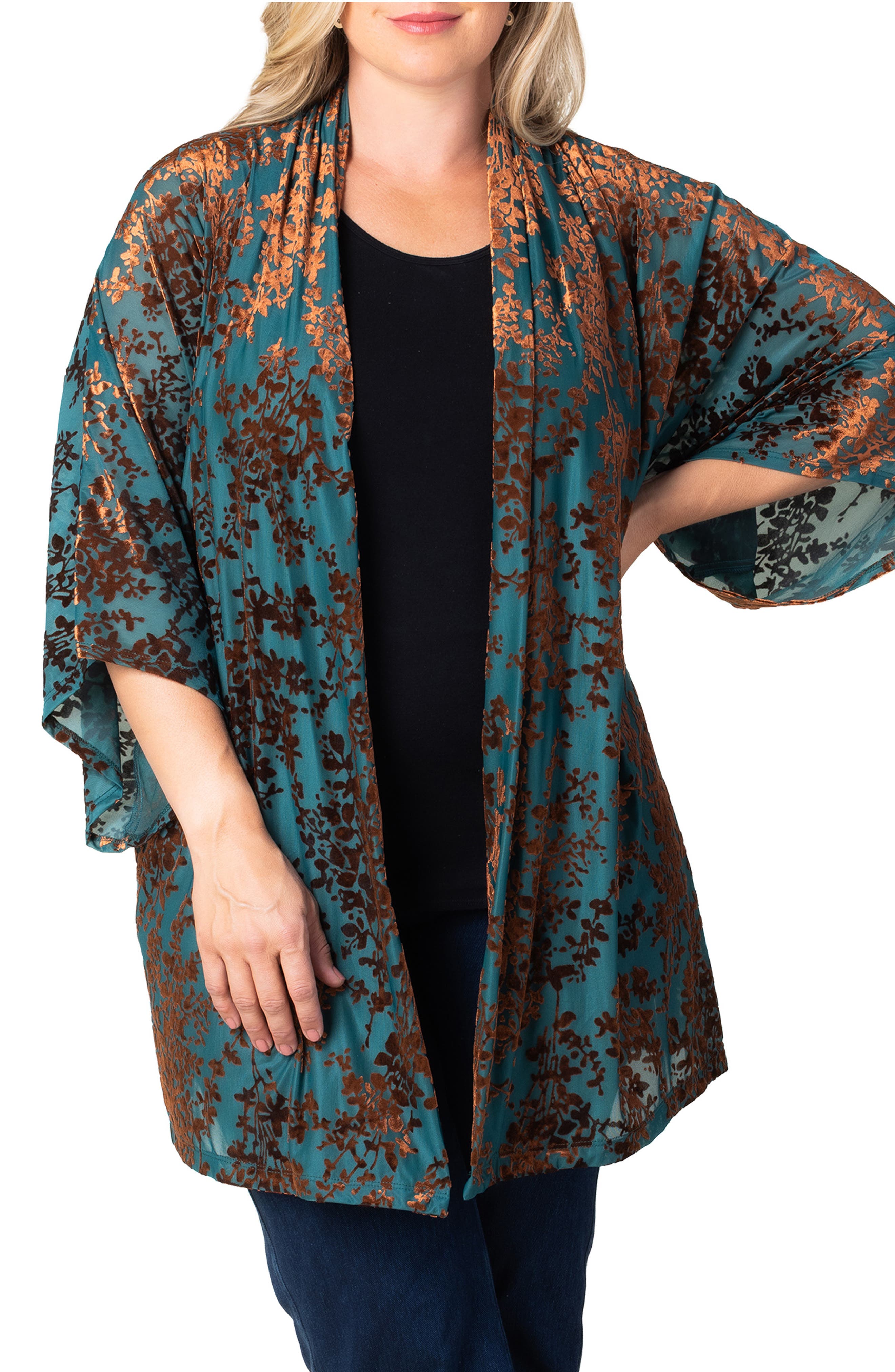 selected TEAL BURNISHED BRANCHES