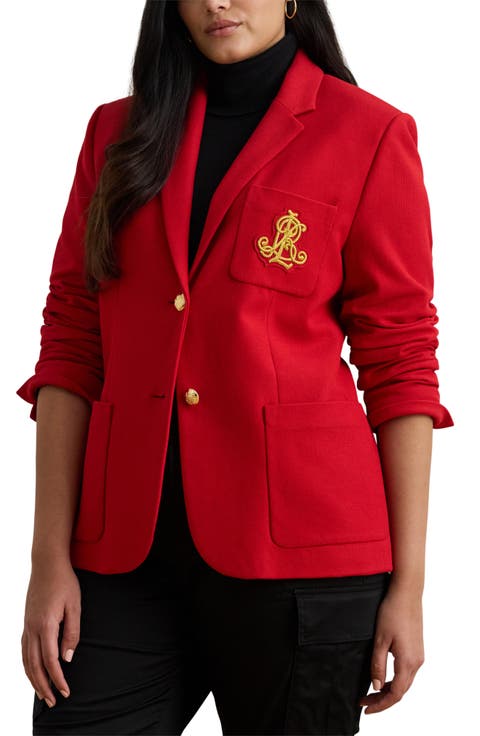 Bullion Jacquard Blazer (Plus)
