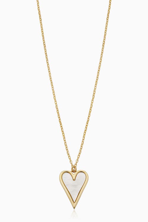Oradina 14K Yellow Gold Pure Heart Pendant Necklace at Nordstrom, Size 18