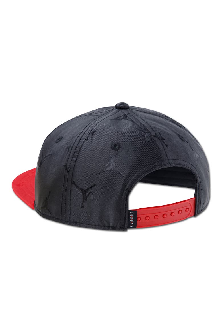 Kids' Jumpman Jacquard Snapback Ball Cap, Alternate, color, BLACK/ GYM RED