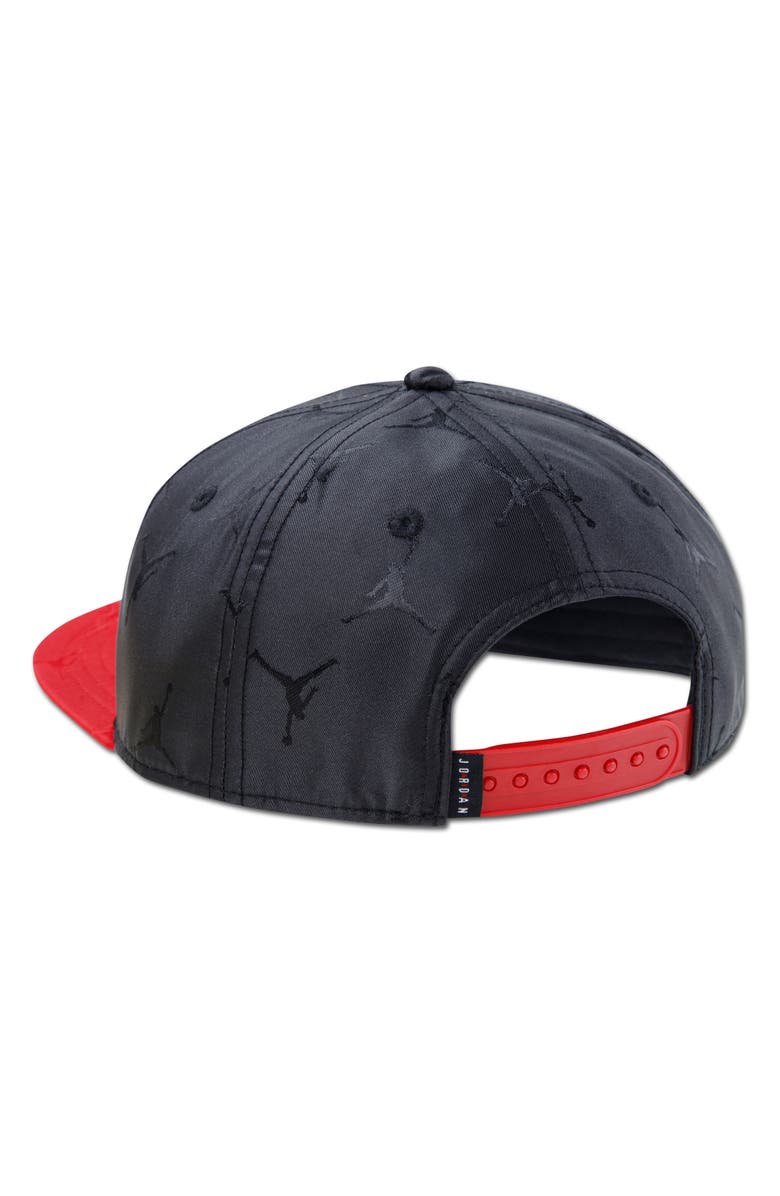 Jordan Kids' Jumpman Jacquard Snapback Ball Cap, Alternate, color, Black/ Gym Red