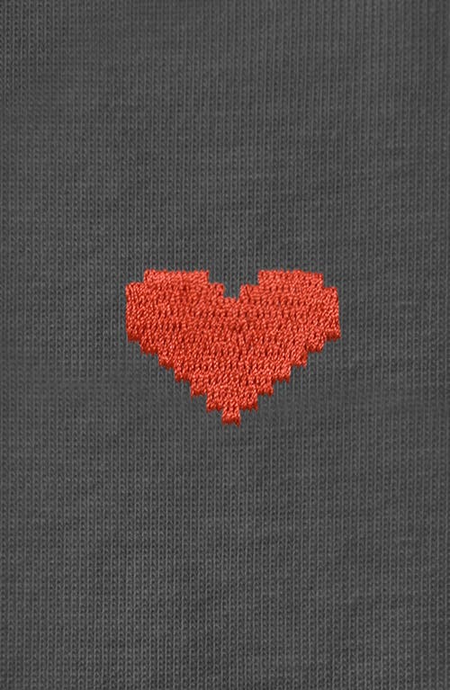 Dalix Womens Pixel Heart Jersey Relaxed Tee