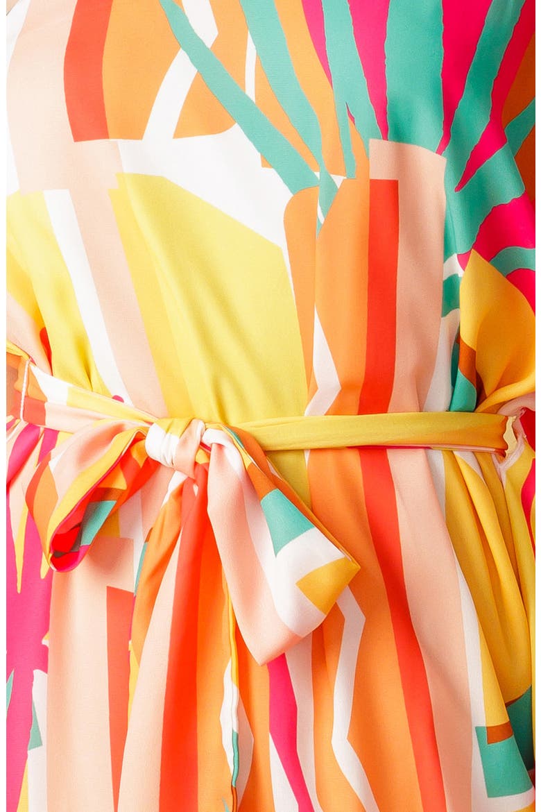 One Shoulder Shift Dress, Alternate, color, PINK ORANGE