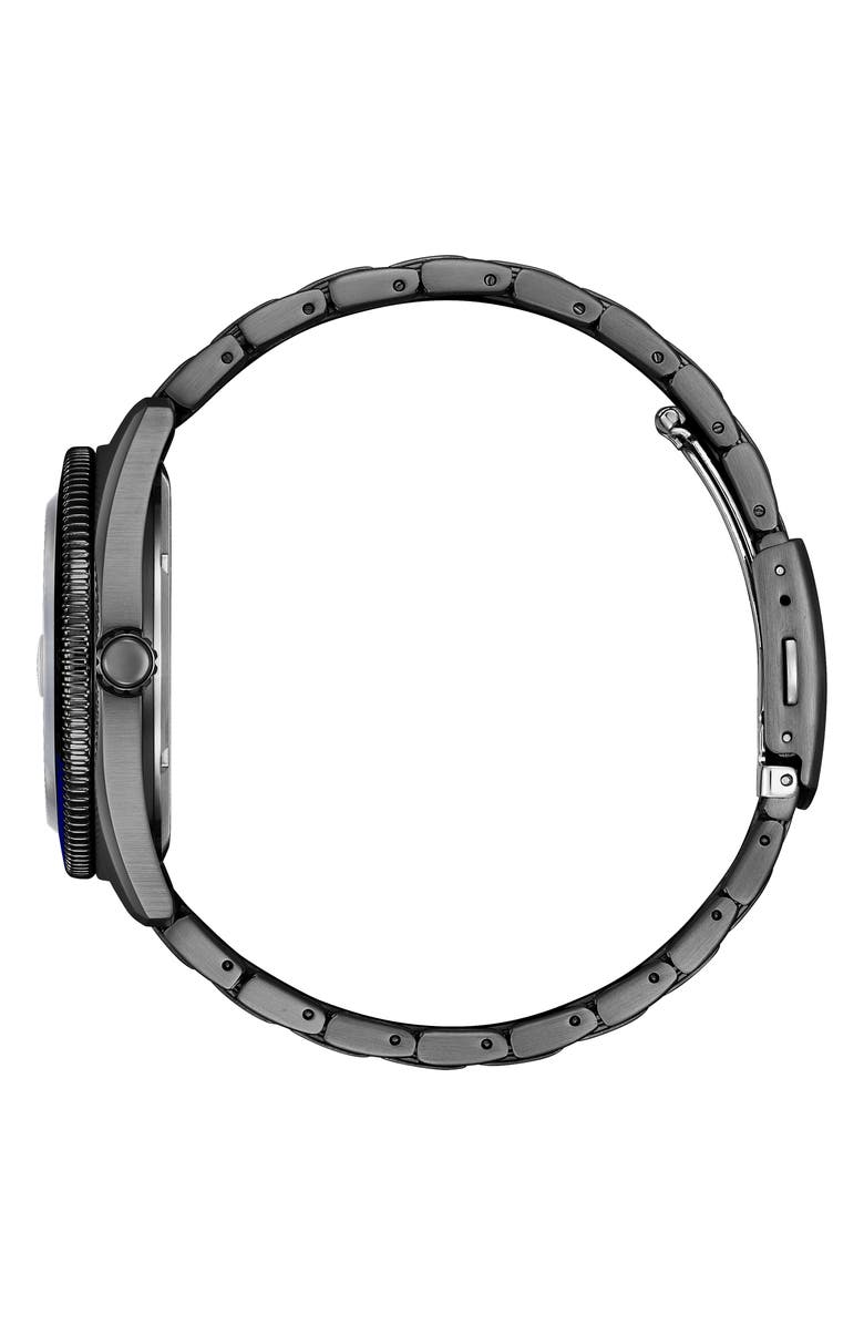 Citizen Eco Drive Three-Hand Quartz Stainless Steel Bracelet Watch, 43mm, Alternate, color,