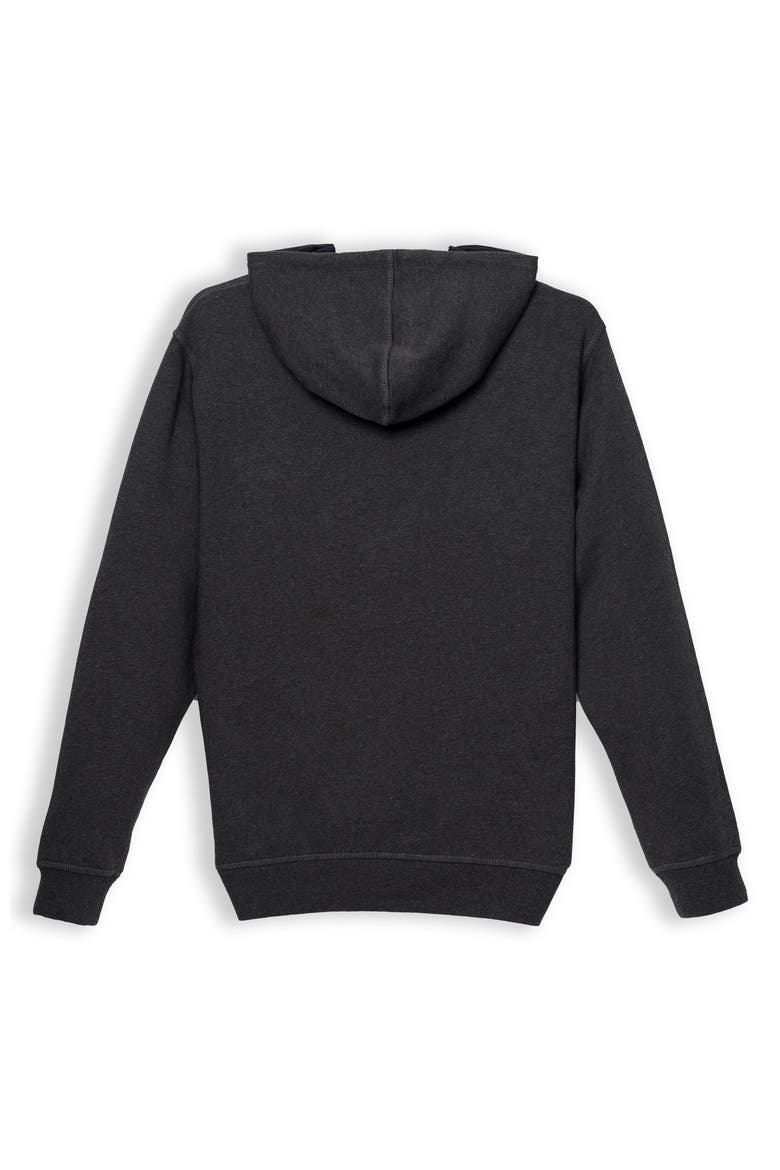 Jayden Colorblock Hooded Sweatshirt, Alternate, color, Charcoal