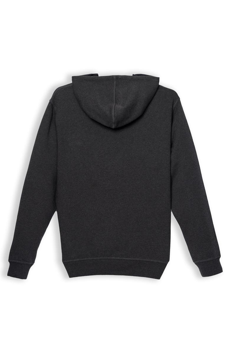 Members Only Jayden Colorblock Hooded Sweatshirt, Alternate, color, Charcoal