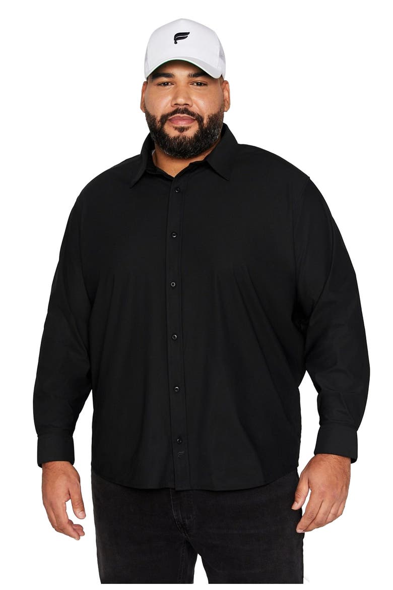 Men's The Don Long Sleeve Button Up, Main, color, Black