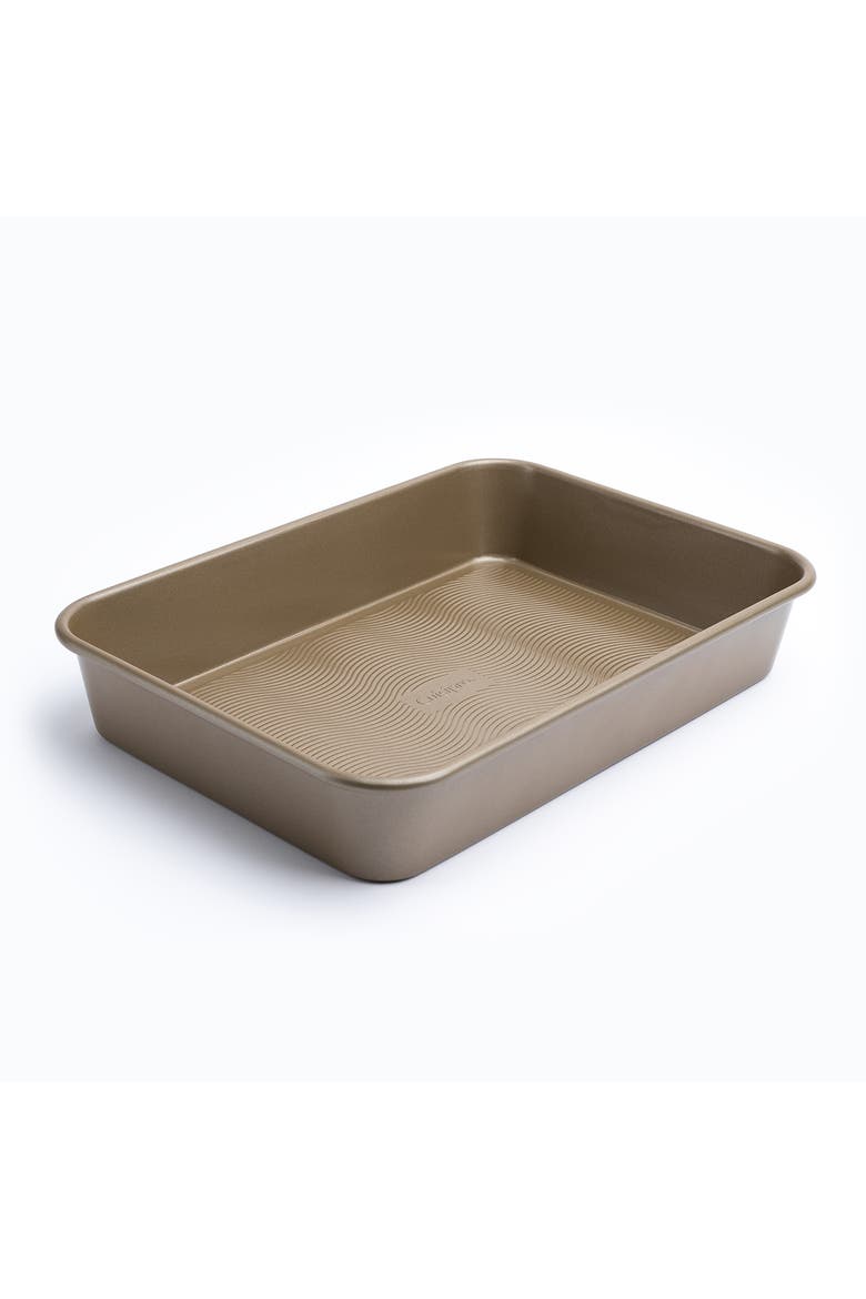 13.5 x 9.5-Inch Rectangular Steel Nonstick Roasting Pan, Alternate, color, Brown