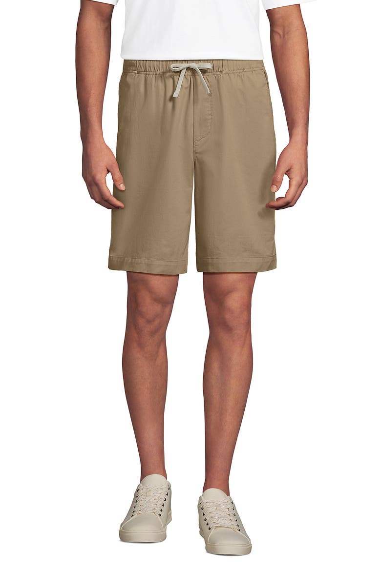 9" Pull On Deck Shorts, Alternate, color, Desert Tan