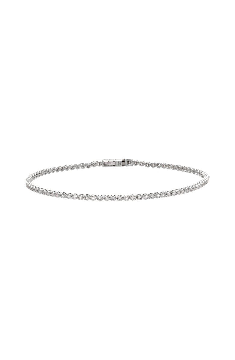 BY ADINA EDEN 1 Carat Diamond Tennis Bracelet 14K, Main, color, 14K White Gold