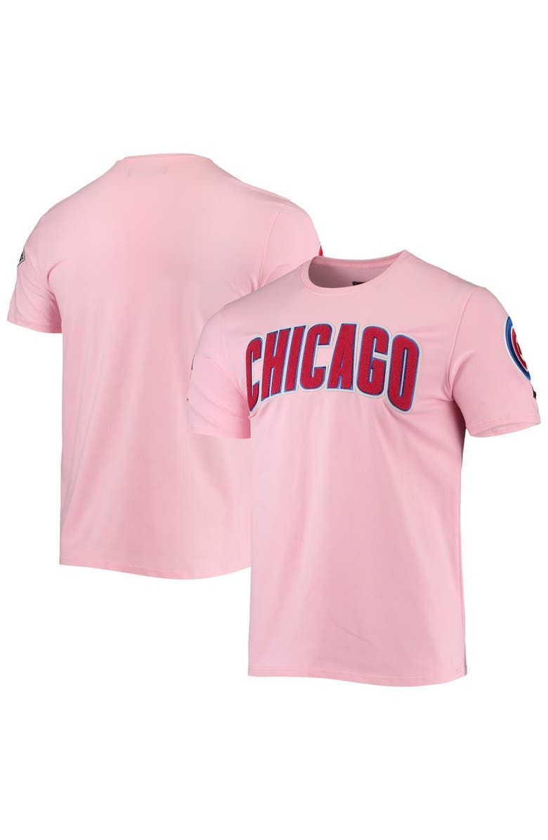 PRO STANDARD Men's Pro Standard Pink Chicago Cubs Club T-Shirt, Main, color, Pink