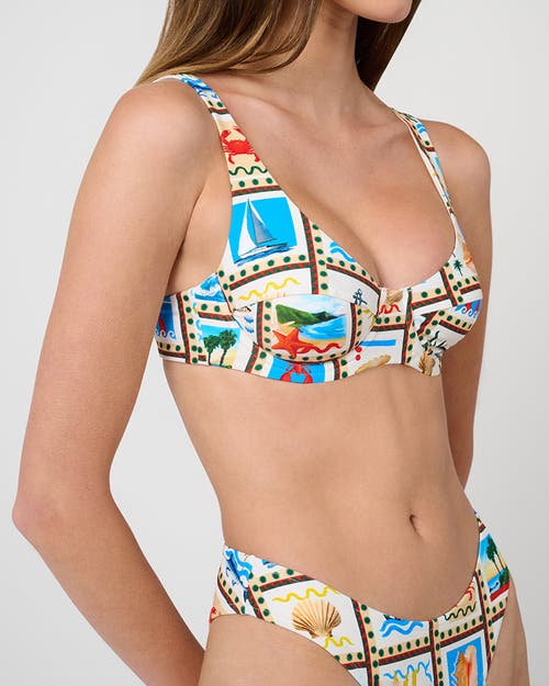 Weworewhat Scoop Underwire Top In Off White Mlti