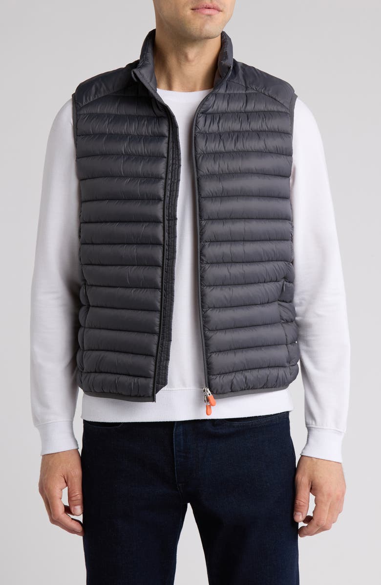 Save The Duck Basic Water Repellent Packable Puffer Vest, Main, color, 