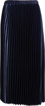 Anne Klein Pleated Satin Skirt