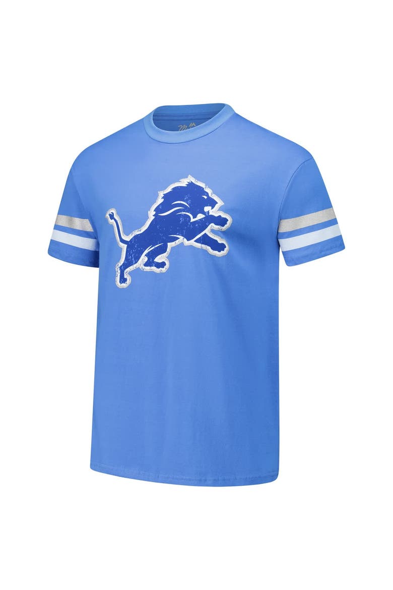Men's Majestic Threads Amon-Ra St. Brown Blue Detroit Lions Oversized Player Name & Number T-Shirt, Alternate, color, Blue