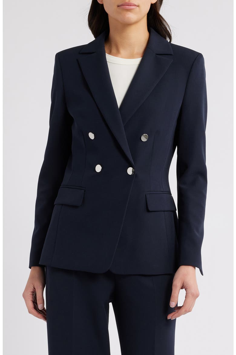 Jabilie Double Breasted Jacket, Main, color, SKY CAPTAIN