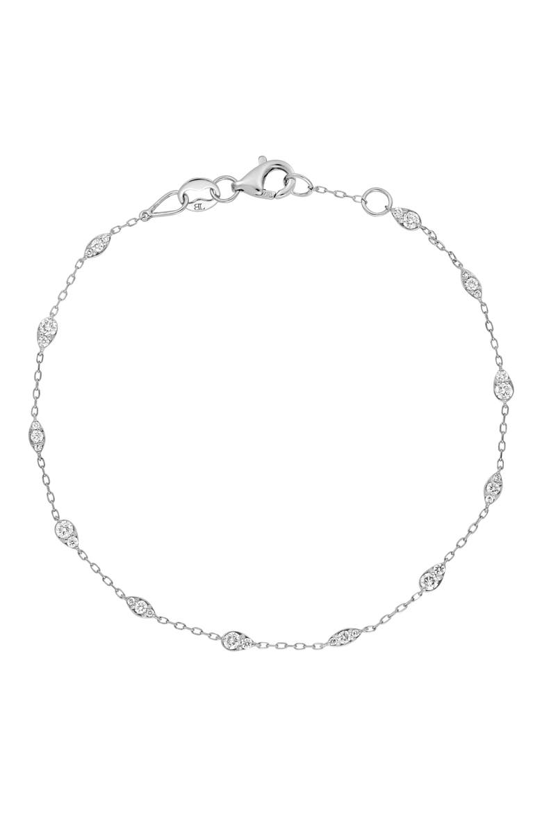 Getty Diamond Line Bracelet (Nordstrom Exclusive), Main, color, 18K WHITE GOLD
