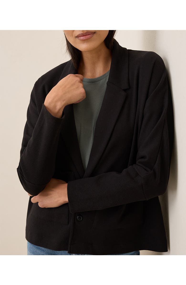 Pact Organic Cotton Airplane Relaxed Blazer, Alternate, color,