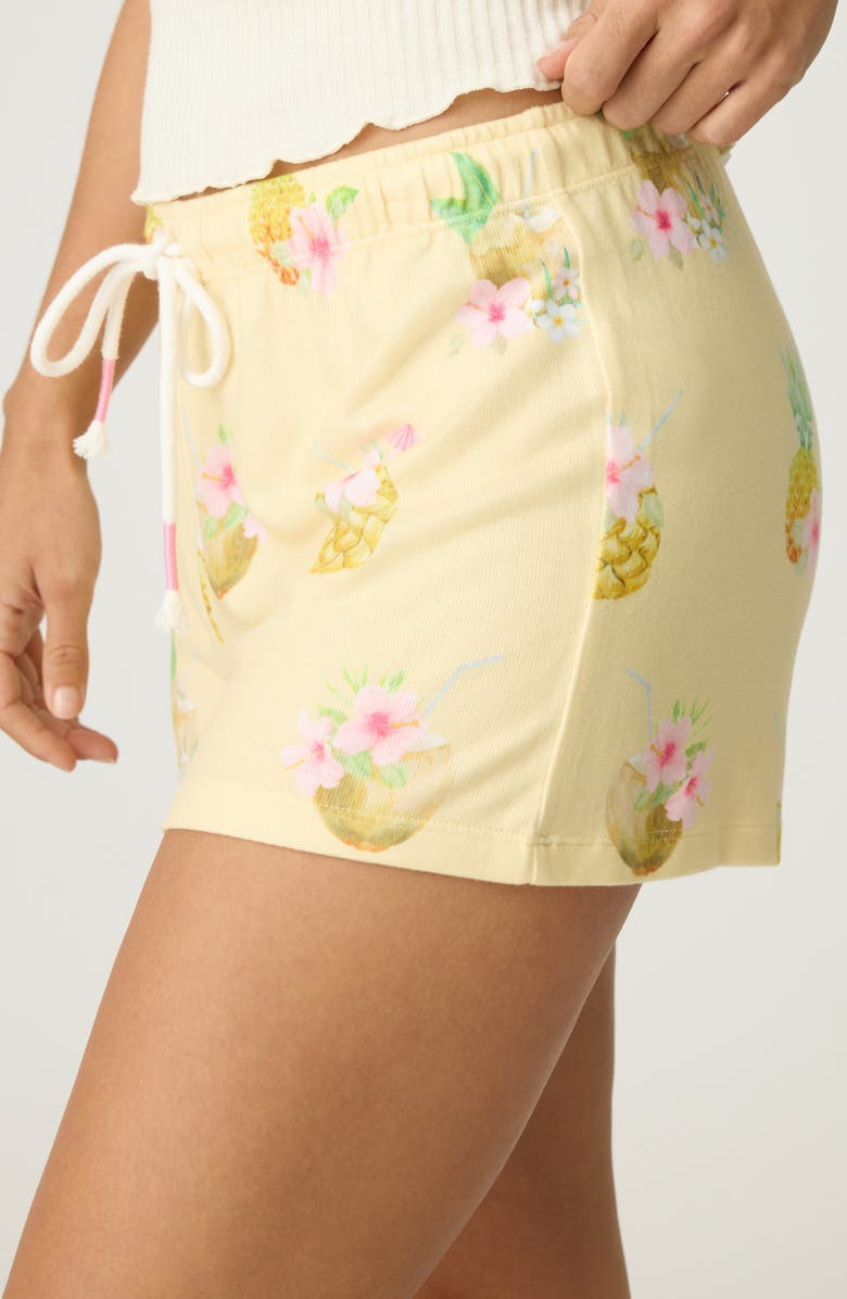 PJ Salvage Aloha Hour Pajama Shorts, Alternate, color, 