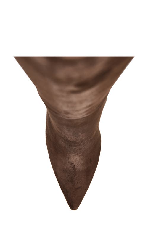 Tony Bianco Apollo Pointed Toe Knee High Boot In Brown