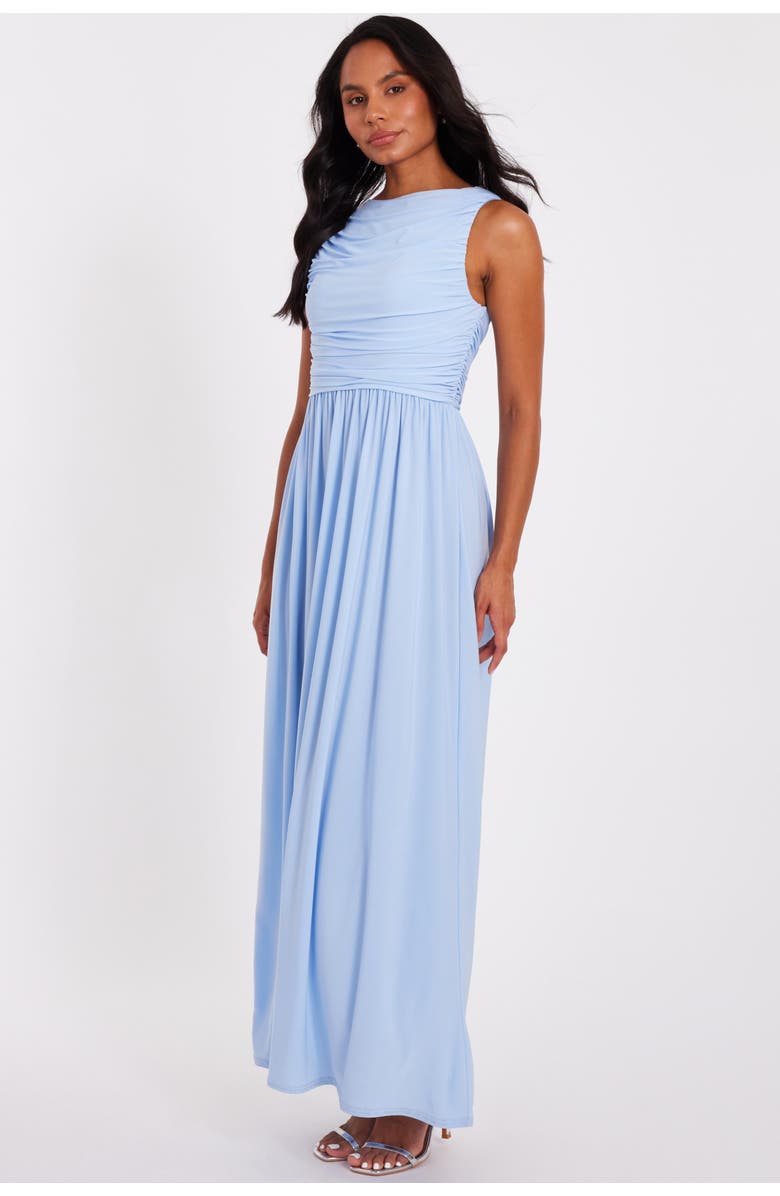 QUIZ ITY Sleeveless Maxi Dress, Alternate, color, Pale Blue