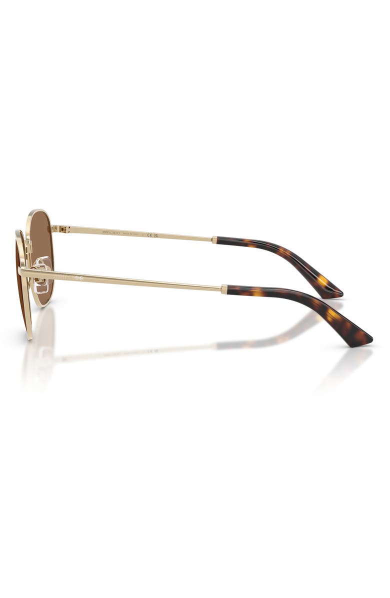 Jimmy Choo 52mm Phantos Sunglasses, Alternate, color, Pale Gold / Dark Brown