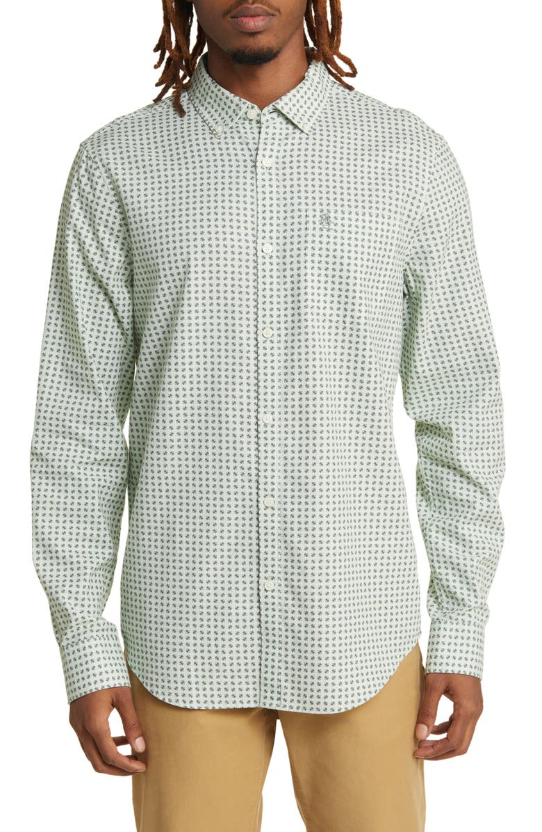 Original Penguin Tennis Ball Oxford Button-Up Shirt, Main, color, 