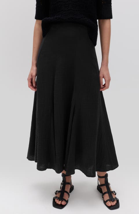 Cotton Maxi Skirt
